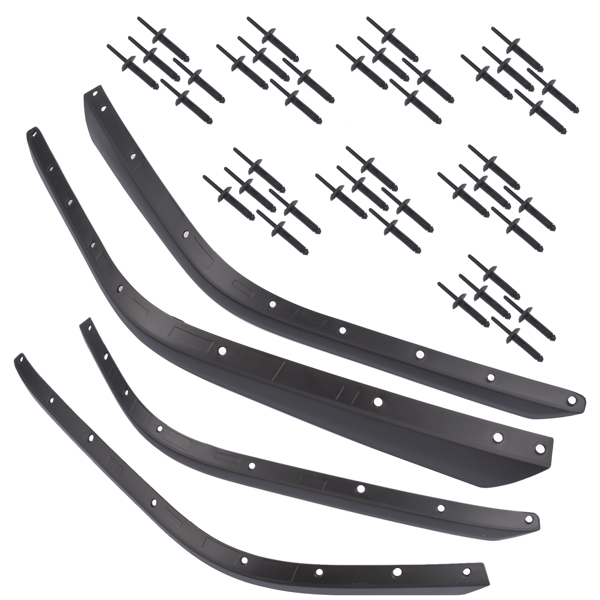 轮眉 Front & Rear Fender Flares Extension Set for 2018-2024 Jeep Wrangler High Fender-7