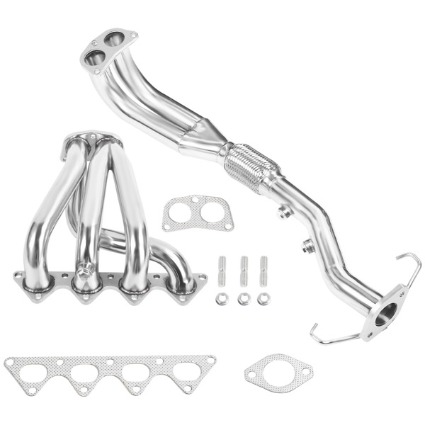 2002-2007 Mitsubishi Lancer 2.0L 4-2-1 Racing Exhaust Header Manifold Stainless Steel MT001218（禁售亚马逊）(不支持无理由退货)-1