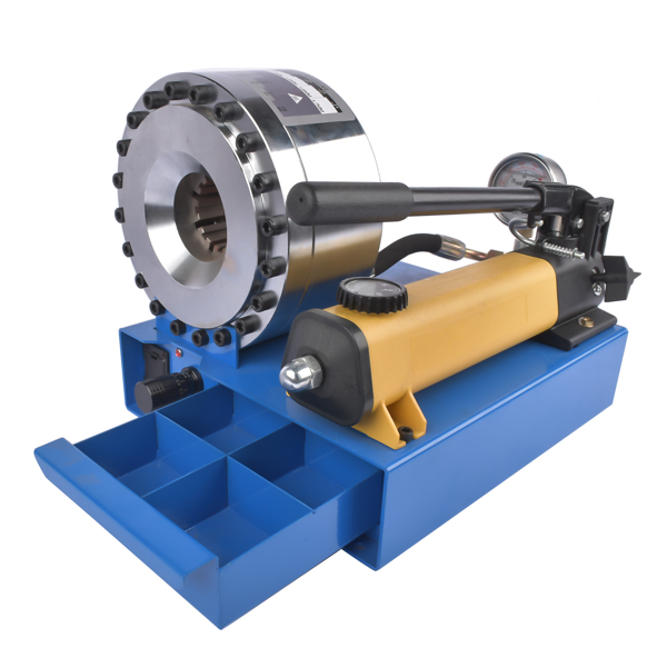 液压管缩机 Hydraulic Hose Crimper Machine Pipe Clamping Machine w/ 9 Sets Dies 5600KN New-6