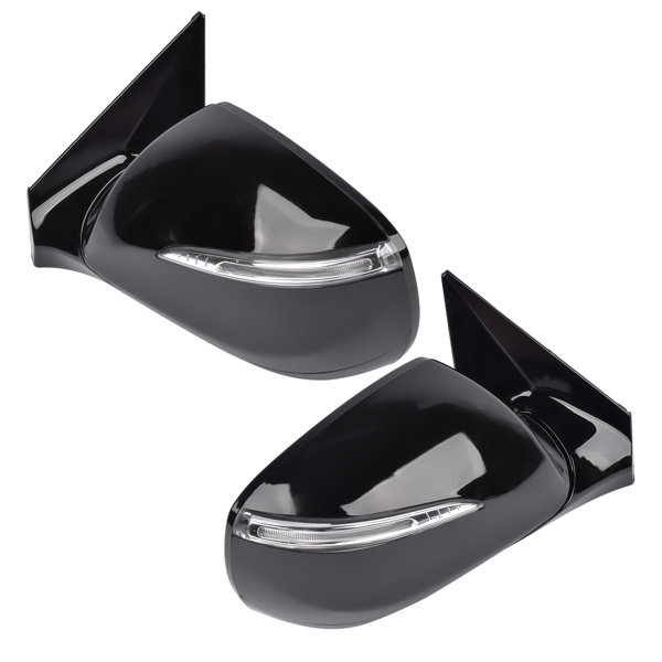 后视镜 2Pcs Power View Mirrors Heated Right + Left for Hyundai Santa Fe Sport 2013-2018 2.0 2.4L 876204Z011, 876104Z011-6