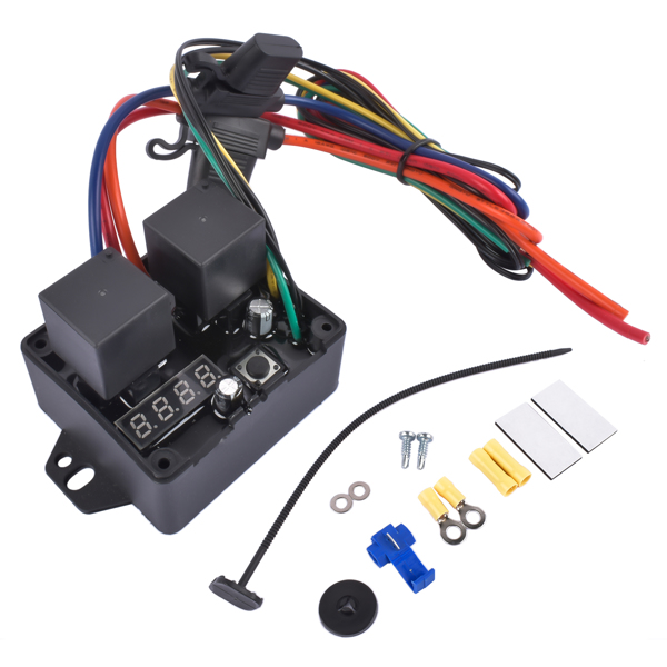 风扇控制器 0444 Digital Radiator Fans Controller Swith Kit 12V and 24V PART #DC-0444-2