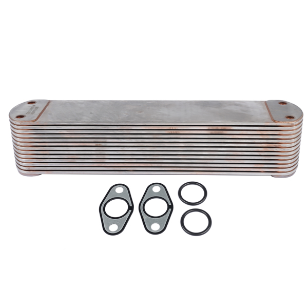 机油冷却器 Engine Oil Cooler w/ Gaskets for Cummins 15L ISX QSX QSX15 ISX15 2008-2015 Diesel Engine 4965487-1