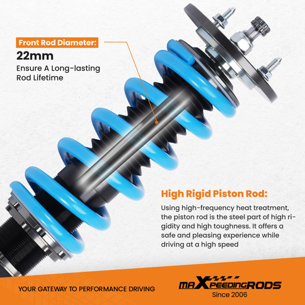 24 Way Damping Adj. Coilovers For Challenger Charger 2011-2022 Shocks Struts Kit-4