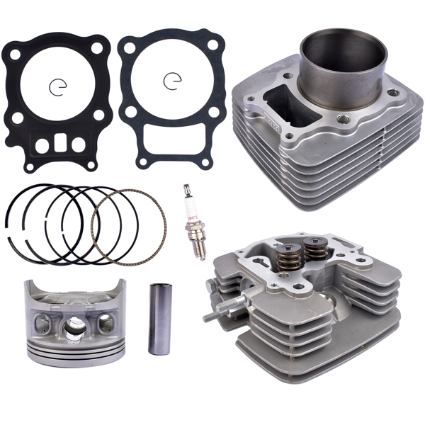 气缸套件 Cylinder Head Piston Gasket Kit 13101-HN5-670 12100-HN5-670 for Honda FourTrax Rancher 350 2X4, 350 ES 2X4, 350 ES, 350 2000-2006 13102-HN5-670 13103-HN5-670 MK1000988-5