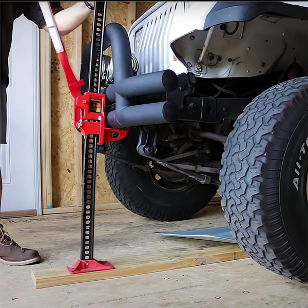 48'' Universal Farm Jack Tractor Truck SUV Bumper Jack Ratcheting Off Road Trail Jack 3-Ton Capacity Lift Bumper Utility-9