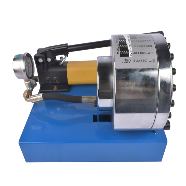 液压管缩机 Hydraulic Hose Crimper Machine Pipe Clamping Machine w/ 9 Sets Dies 5600KN New-2