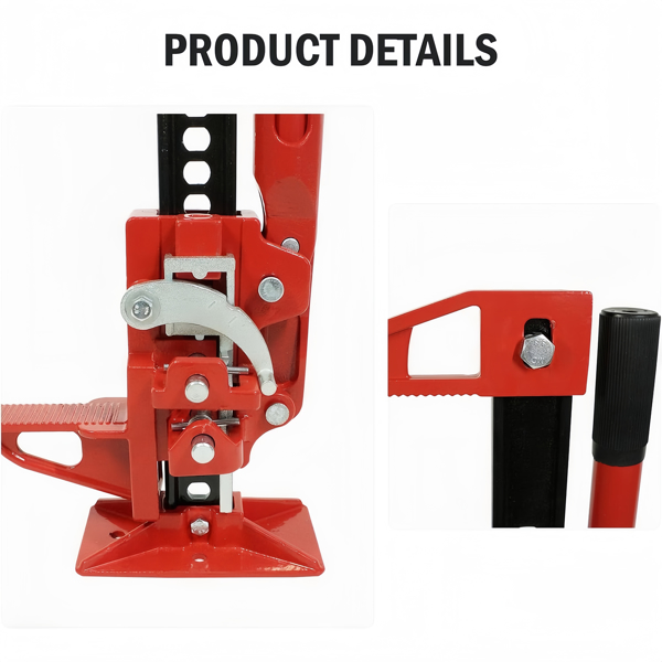 48'' Universal Farm Jack Tractor Truck SUV Bumper Jack Ratcheting Off Road Trail Jack 3-Ton Capacity Lift Bumper Utility-4