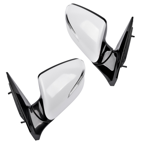 后视镜 2Pcs White Mirrors Left + Right Heated Signal for Hyundai Santa Fe Sport 2013-2018 876104Z005, 876204Z005-2