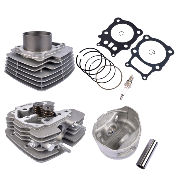 气缸套件 Cylinder Head Piston Gasket Kit 13101-HN5-670 12100-HN5-670 for Honda FourTrax Rancher 350 2X4, 350 ES 2X4, 350 ES, 350 2000-2006 13102-HN5-670 13103-HN5-670 MK1000988-3