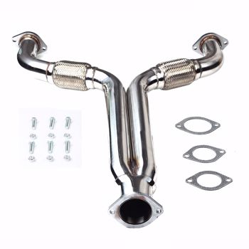 Exhaust Downpipe for Nissan 03-07 350Z G35 3.5Z DOHC MT001105（禁售temu&亚马逊）(不支持无理由退货)