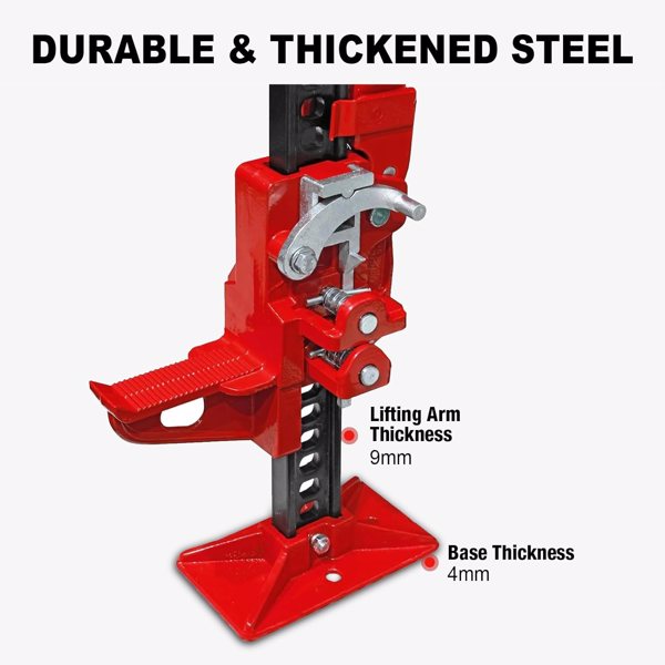 48'' Universal Farm Jack Tractor Truck SUV Bumper Jack Ratcheting Off Road Trail Jack 3-Ton Capacity Lift Bumper Utility-3