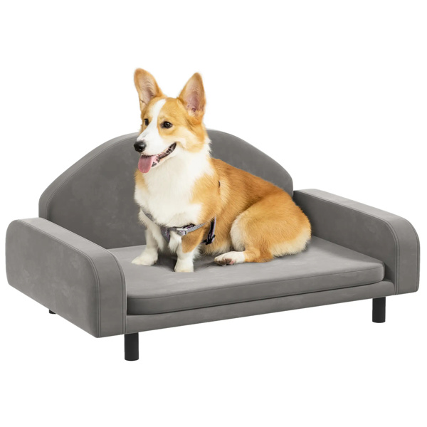 31"灰色宠物沙发带软垫（amazon shipping-发货，WALMART禁止销售）周末不发货-1