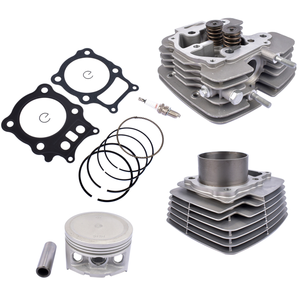 气缸套件 Cylinder Head Piston Gasket Kit 13101-HN5-670 12100-HN5-670 for Honda FourTrax Rancher 350 2X4, 350 ES 2X4, 350 ES, 350 2000-2006 13102-HN5-670 13103-HN5-670 MK1000988-11