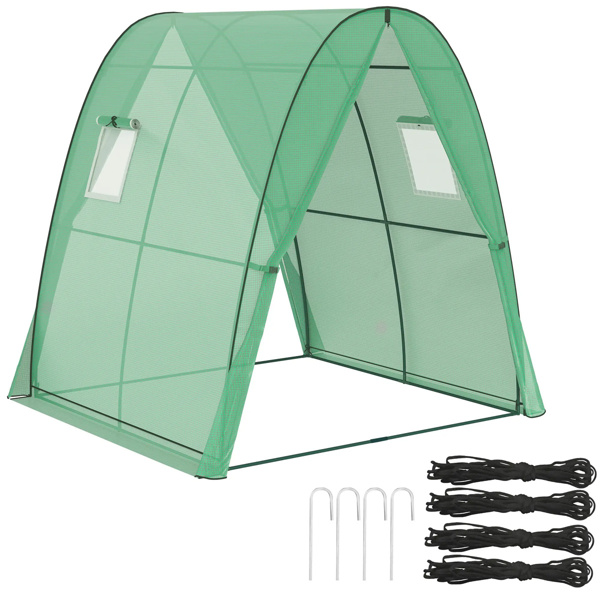 温室2门6' x 6' x 6.6'，绿色﻿  （amazon shipping-发货，WALMART禁止销售）周末不发货-2