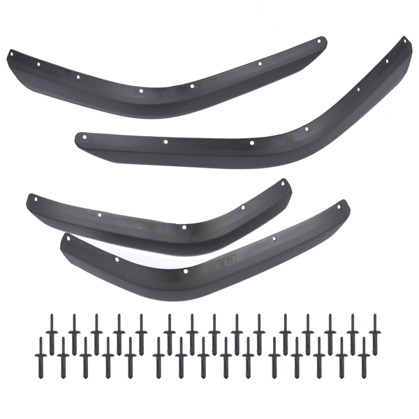 轮眉 Front & Rear Fender Flares Extensions Set for Jeep Wrangler JL JLU l4 V6 18-24-1
