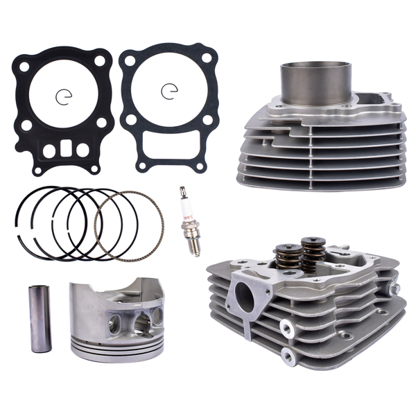 气缸套件 Cylinder Head Piston Gasket Kit 13101-HN5-670 12100-HN5-670 for Honda FourTrax Rancher 350 2X4, 350 ES 2X4, 350 ES, 350 2000-2006 13102-HN5-670 13103-HN5-670 MK1000988-1