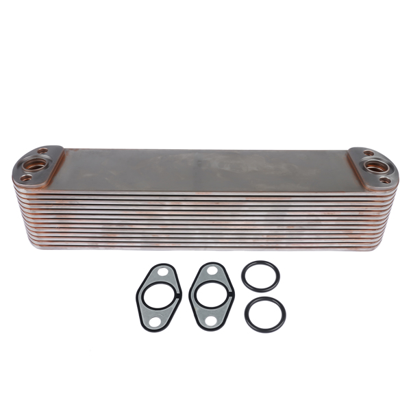 机油冷却器 Engine Oil Cooler w/ Gaskets for Cummins 15L ISX QSX QSX15 ISX15 2008-2015 Diesel Engine 4965487-3