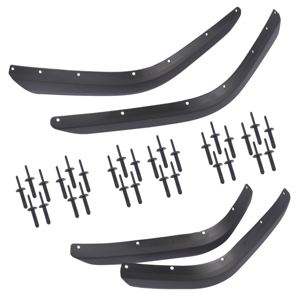 轮眉 Front & Rear Fender Flares Extensions Set for Jeep Wrangler JL JLU l4 V6 18-24-6