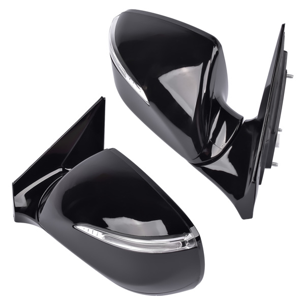 后视镜 Pair Power Heated Signal Mirrors Left + Right for Hyundai Santa Fe Sport 2013-2018 2.0 2.4L 876104Z005, 876204Z005-4