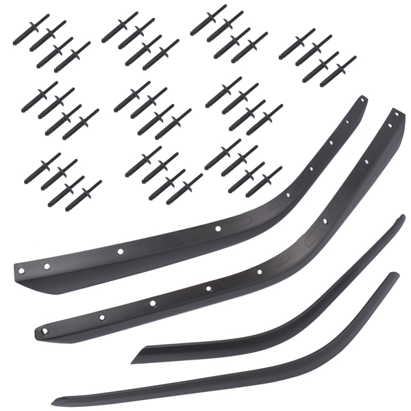 轮眉 Front & Rear Fender Flares Extension Set for 2018-2024 Jeep Wrangler High Fender-6