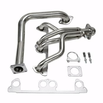 Jeep Wrangler YJ 1991-1995 2.5L L4 Exhaust Manifold Header w/ Downpip MT001047（禁售temu&亚马逊）(不支持无理由退货)