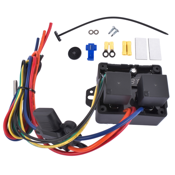 风扇控制器 0444 Digital Radiator Fans Controller Swith Kit 12V and 24V PART #DC-0444-1