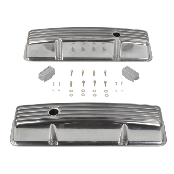 Valve Cover Polished, small Chevy 58-86 high MT039012（禁售亚马逊）(不支持无理由退货)-2