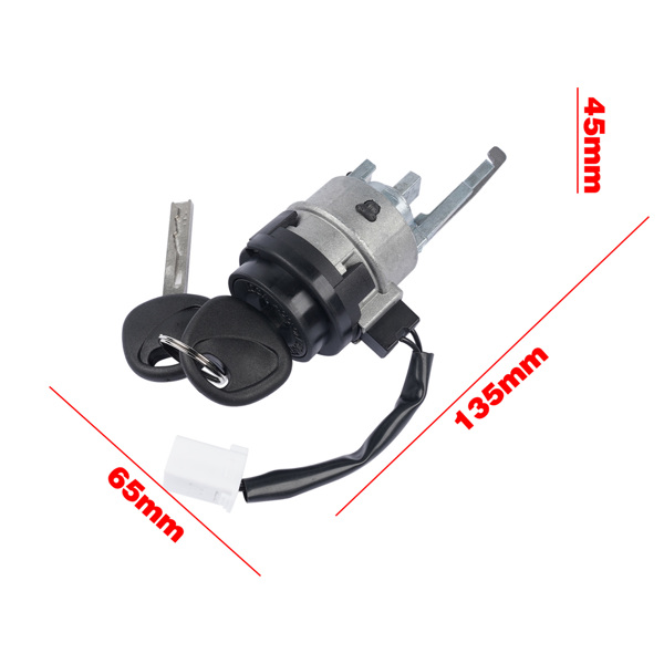 点火锁开关 Ignition Lock Cylinder w/ 2 Keys for Hyundai Accent Dodge Attitude 1.6L 1.4L L4-9