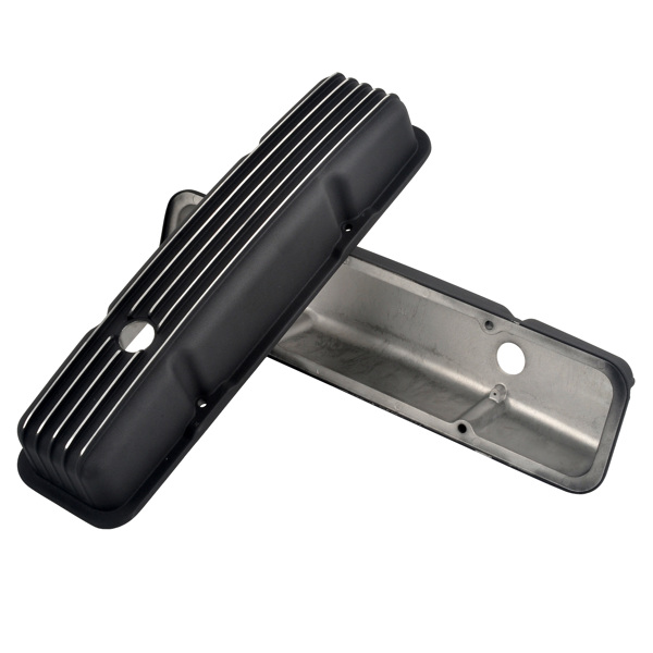 Valve Cover Black Small Block Chevy 58-86 Short MT039013（禁售亚马逊）(不支持无理由退货)-4
