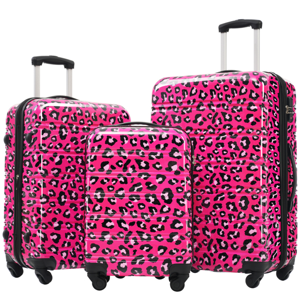 Hardshell Luggage Sets 3 pcs Spinner Suitcase with TSA Lock Lightweight-20"+24"+28" Luggages-1