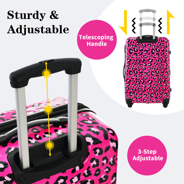 Hardshell Luggage Sets 3 pcs Spinner Suitcase with TSA Lock Lightweight-20"+24"+28" Luggages-7