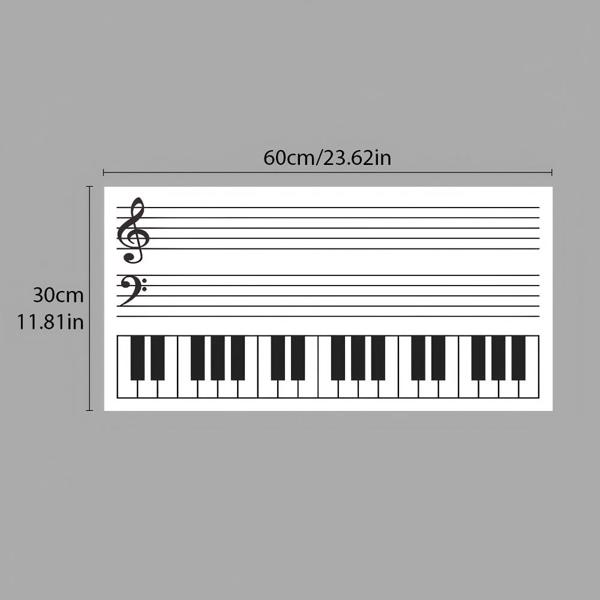磁性五线谱学习贴2件套，趣味教学，可自由移动，不损伤墙面（物流80％的概率用UniUni）-2