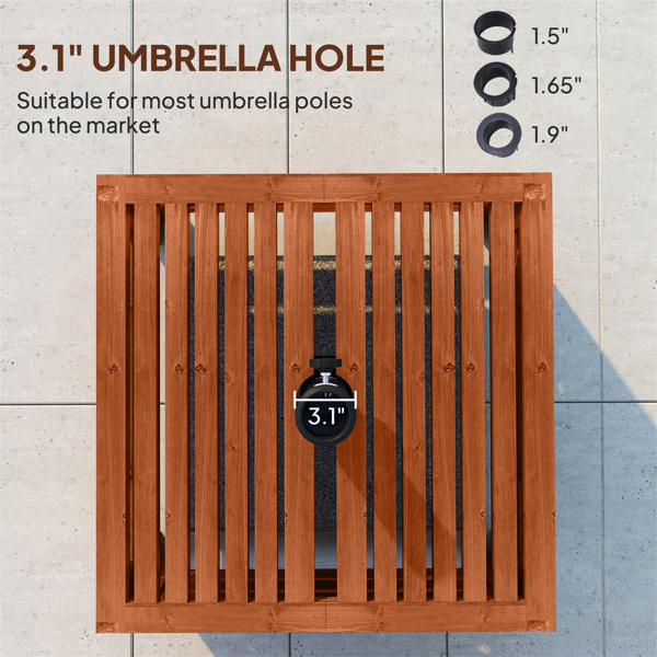 雨伞底座2合1户外储物箱、雨伞立桌 （ Amazon Shipping）（WalMart禁售）（周末不发货）-5