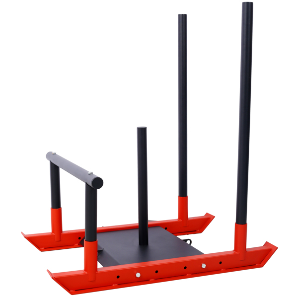 Weight Sled  Fitness Sled Fitness Strength Training Sled Speed Training Sled Heavy-Duty Weight Training Equipment for Muscle Building and Explosive Power  Suitable for 1"& 2" Weight Plate-1