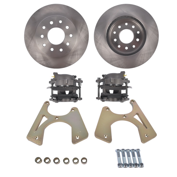 制动改装包 Bolt-On Rear Disc Brake Conversion Kit for 10 & 12 Bolt Chevy Chevelle El Camino Monte Carlo Buick Skylark Oldsmobile Cutlass Pontiac GTO LeMans Tempest Rear-2