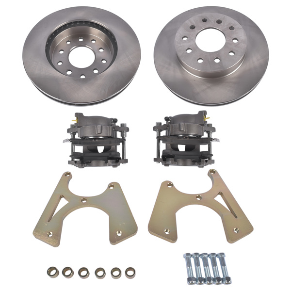 制动改装包 Bolt-On Rear Disc Brake Conversion Kit for 10 & 12 Bolt Chevy Chevelle El Camino Monte Carlo Buick Skylark Oldsmobile Cutlass Pontiac GTO LeMans Tempest Rear-5