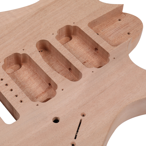 DIY 6 String 170 Style Electric Guitar Kits with Mahogany Body, Maple Neck and Accessories-6