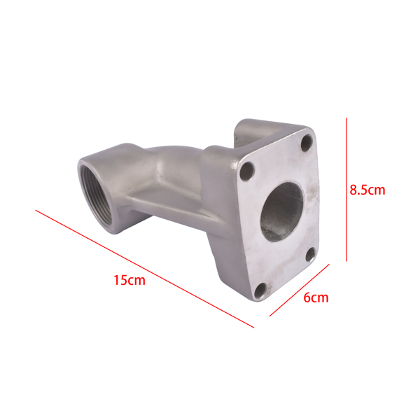 排气弯头 Stainless Steel Exhaust Bend Elbow for Yanmar GM 1GM 2GM 3HM 3YM30 3HM35F 2GMF 3HMF #128370-13610-11