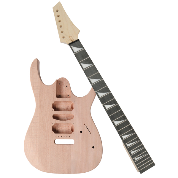 DIY 6 String 170 Style Electric Guitar Kits with Mahogany Body, Maple Neck and Accessories-17