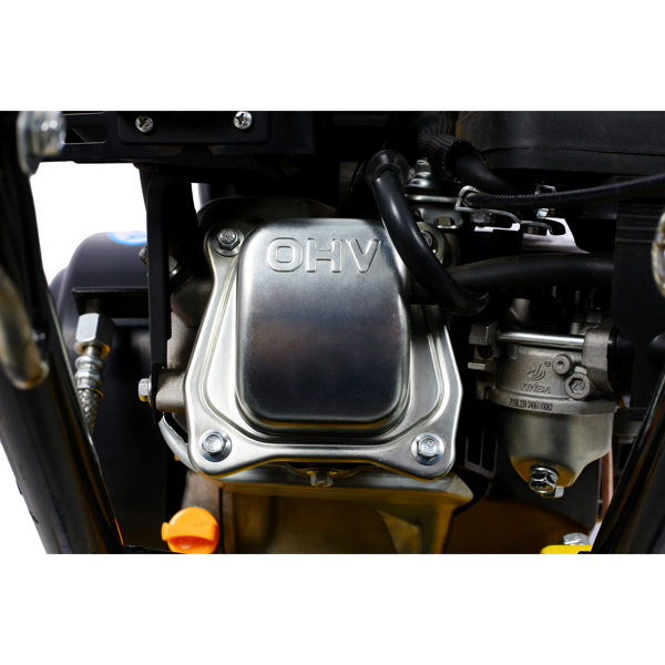 7.0HP 5500VPM MAX 气体振动压实力 20 x 14 英寸平板压实机，带内置轮子，符合 EPA 标准-19