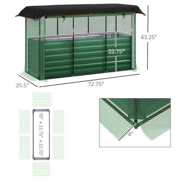 镀锌钢花盆箱（周末不发货）（ Amazon Shipping）（WalMart禁售）-4