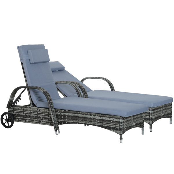 Rattan Chaise Lounge Chair-5