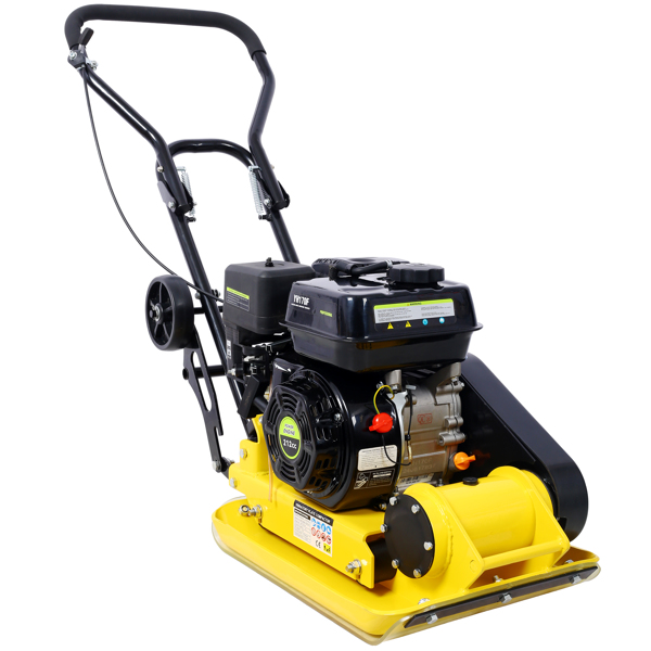 7.0HP 5500VPM MAX 气体振动压实力 20 x 14 英寸平板压实机，带内置轮子，符合 EPA 标准-20