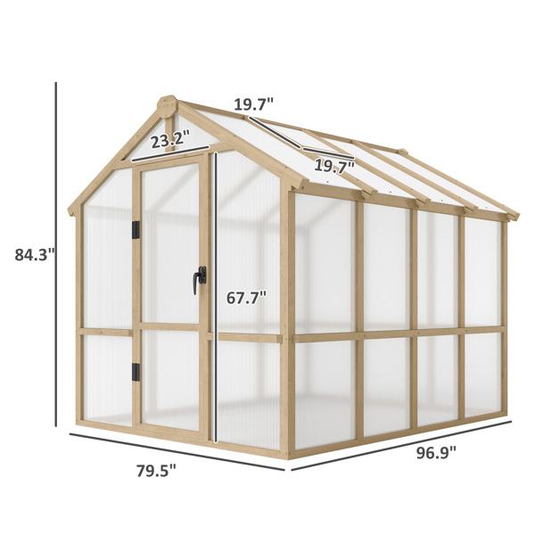 木质步入式温室套件（ Amazon Shipping）（WalMart禁售）（周末不发货）-3