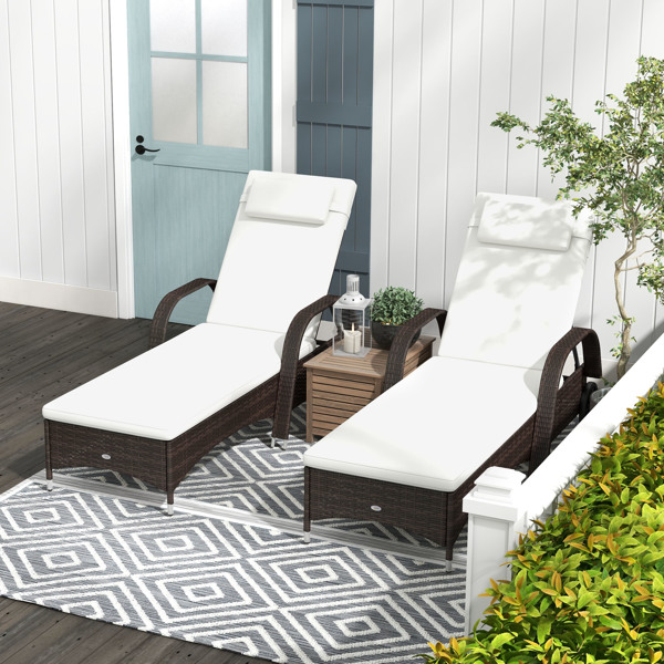Rattan Chaise Lounge Chair-6