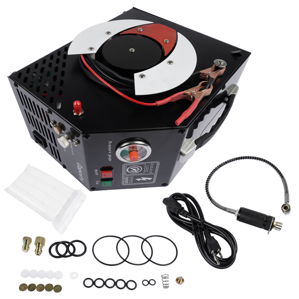 PCP Air Compressor 350W PCP Airgun Compressor 30mpa or 4500PSI Auto Stop-7