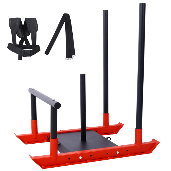 Weight Sled  Fitness Sled Fitness Strength Training Sled Speed Training Sled Heavy-Duty Weight Training Equipment for Muscle Building and Explosive Power  Suitable for 1"& 2" Weight Plate-6
