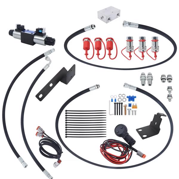 电控液压阀套件 Hydraulics Third Function Valve Kit for Kubota L4600 L4701 Series Tractors-2