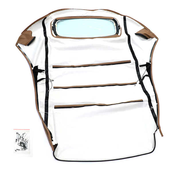 软顶敞篷 Convertible Soft Top w/ Heated Glass Window Tan for VW Beetle 2003-2010 2.5L l5 VWNB TAN-STF-4