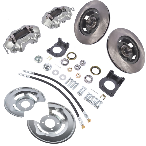 制动改装包 Power Disc Brake Conversion Kit Front for Ford Mustang 1964 1965 1966 1967 V-8 Drum Brake Spindles-6